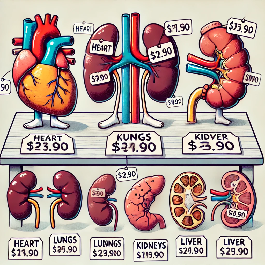 Valor dos Órgãos humanos